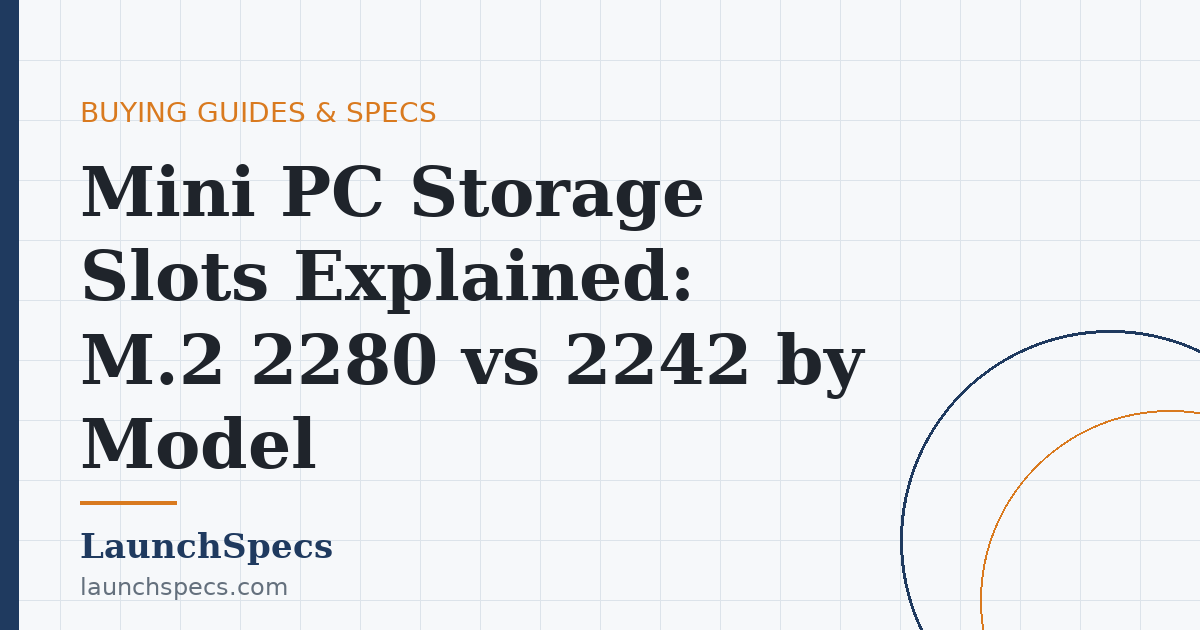 Mini PC Storage Slots Explained: M.2 2280 vs 2242 by Model