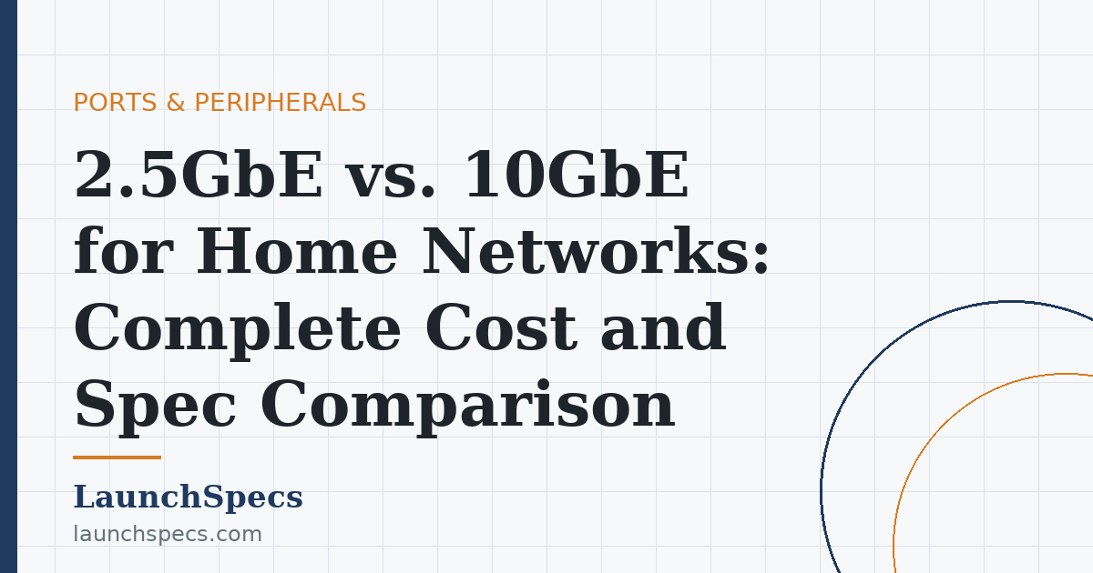 2.5GbE vs. 10GbE for Home Networks: Complete Cost and Spec Comparison