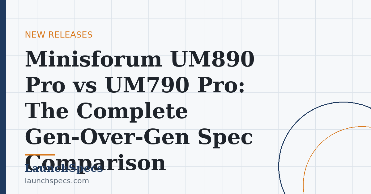Minisforum UM890 Pro vs UM790 Pro: The Complete Gen-Over-Gen Spec Comparison